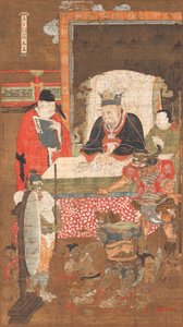Tien Koningen van de Hel, de koning Yanluo (Yamaraja)